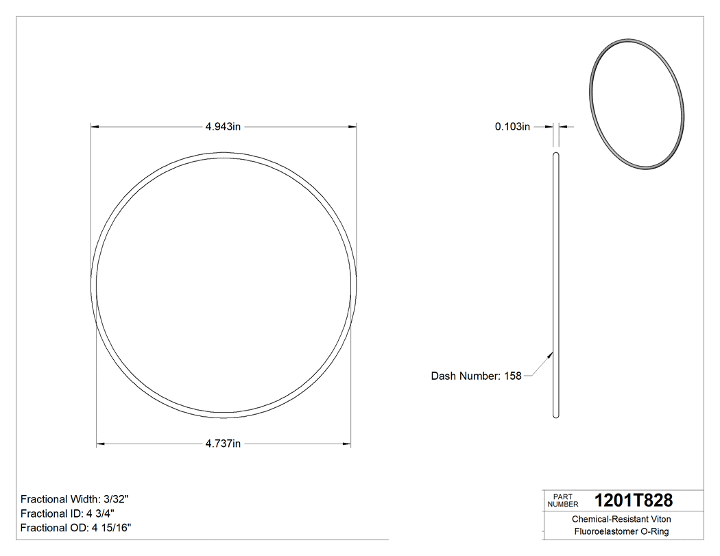 Technical drawing - 1201T828